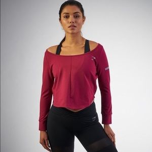 Gymshark cropped long sleeve shirt